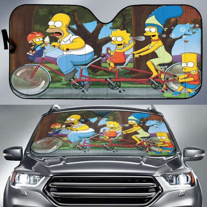 The Simpson Family Car Sun Shades 918b Universal Fit