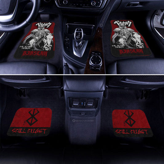 The Skull Knight Car Floor Mats Custom Berserk Anime Car Accessories