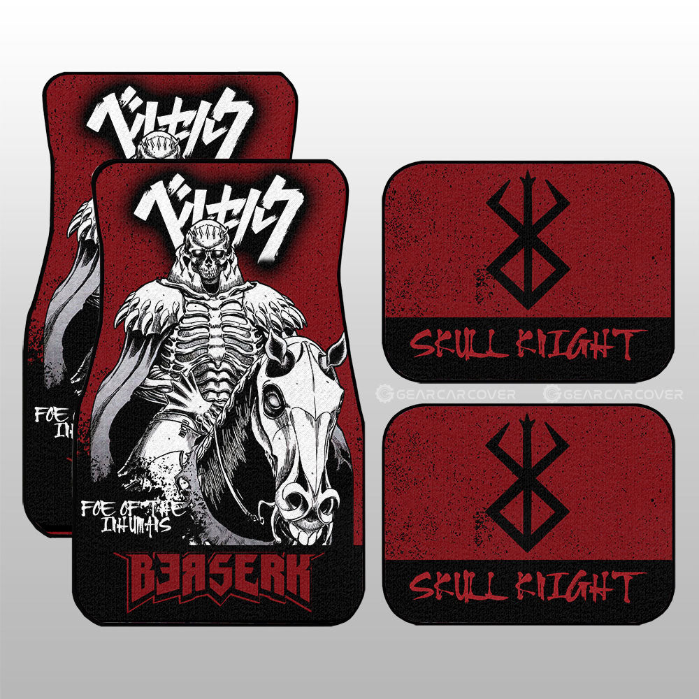 The Skull Knight Car Floor Mats Custom Berserk Anime Car Accessories