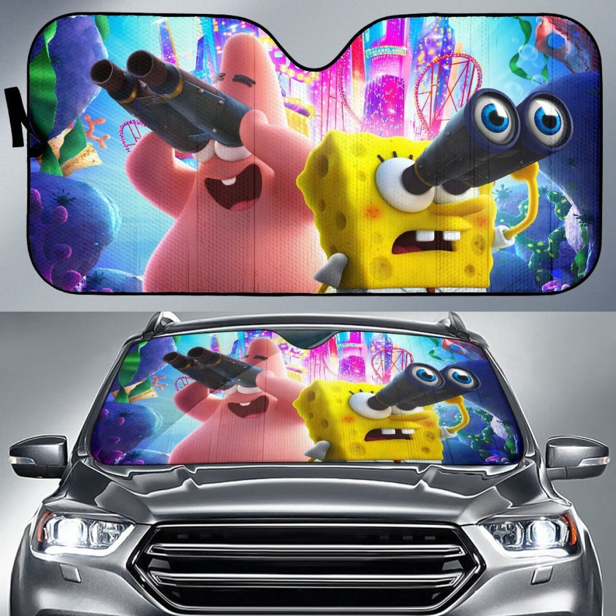 The Spongebob Movie Sponge On The Run 2020 Car Sun Shade amazing best gift ideas 2020 Universal Fit 174503
