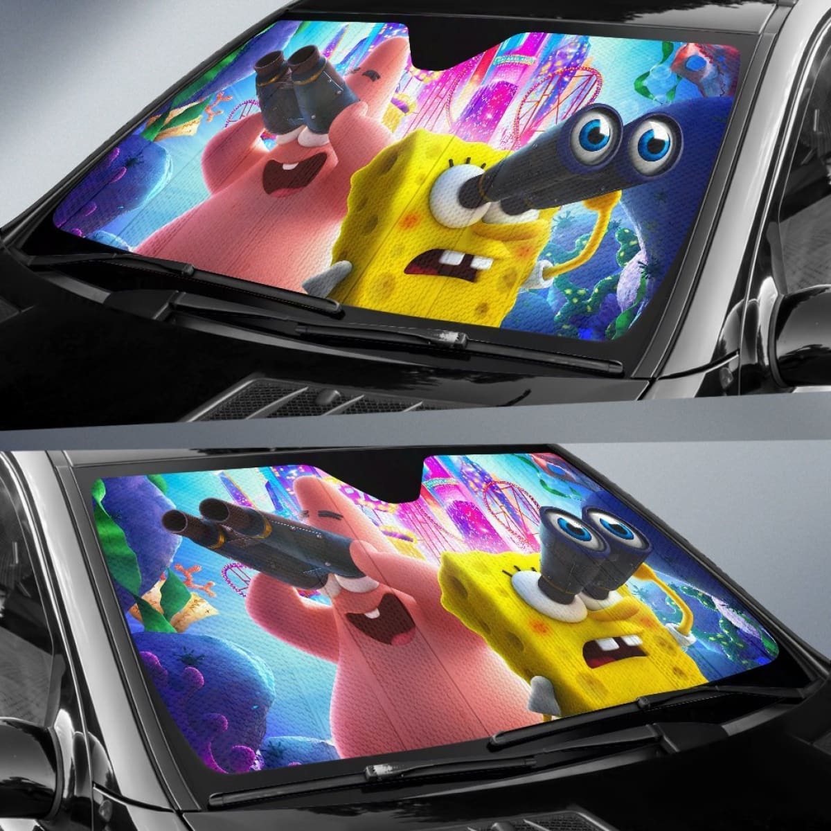 The Spongebob Movie Sponge On The Run 2020 Car Sun Shade amazing best gift ideas 2020 Universal Fit 174503