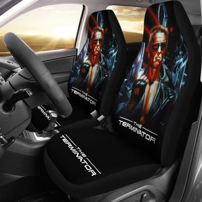 The Terminator Art Car Seat Covers Movie Fan Gift H040620 Universal Fit 225311