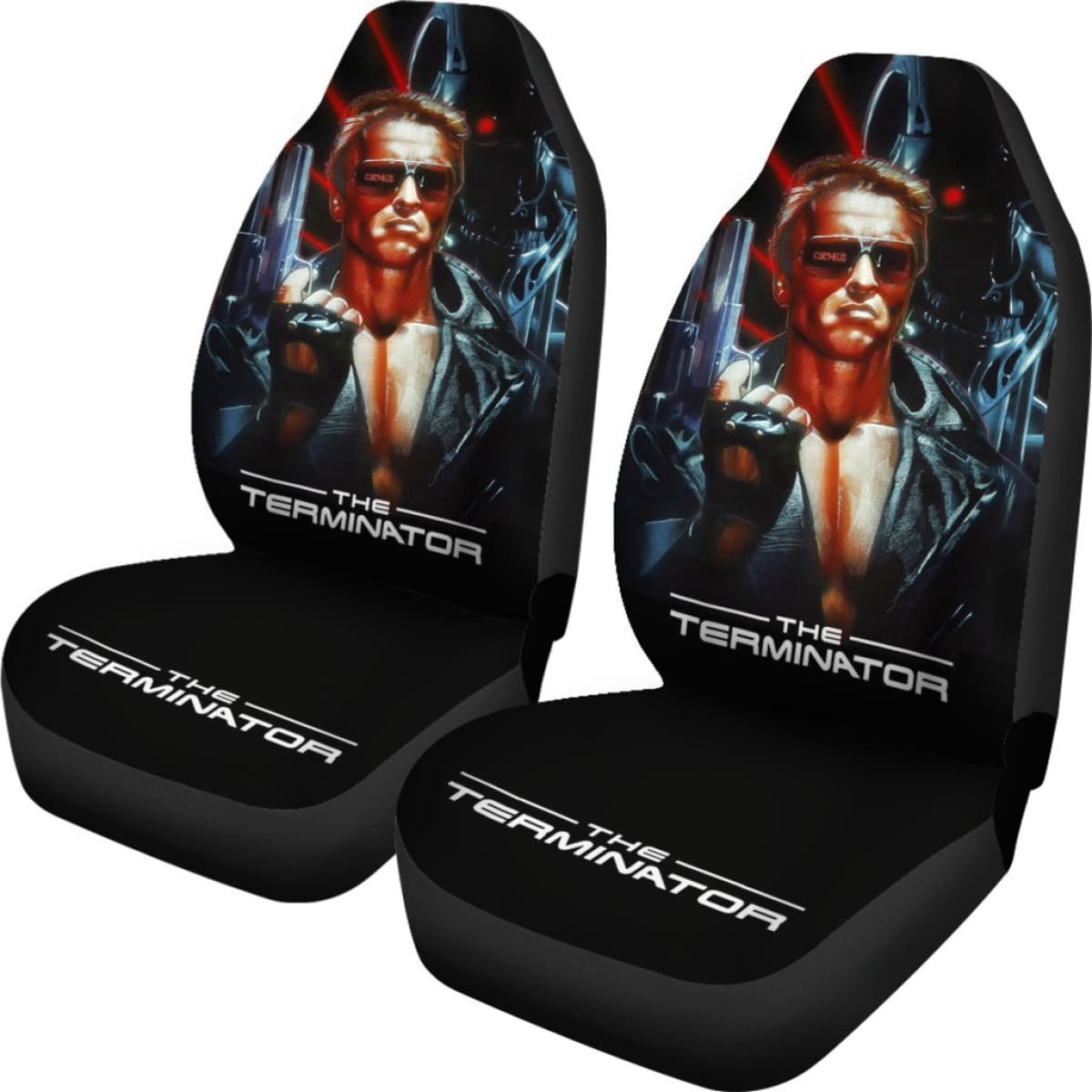 The Terminator Art Car Seat Covers Movie Fan Gift H040620 Universal Fit 225311