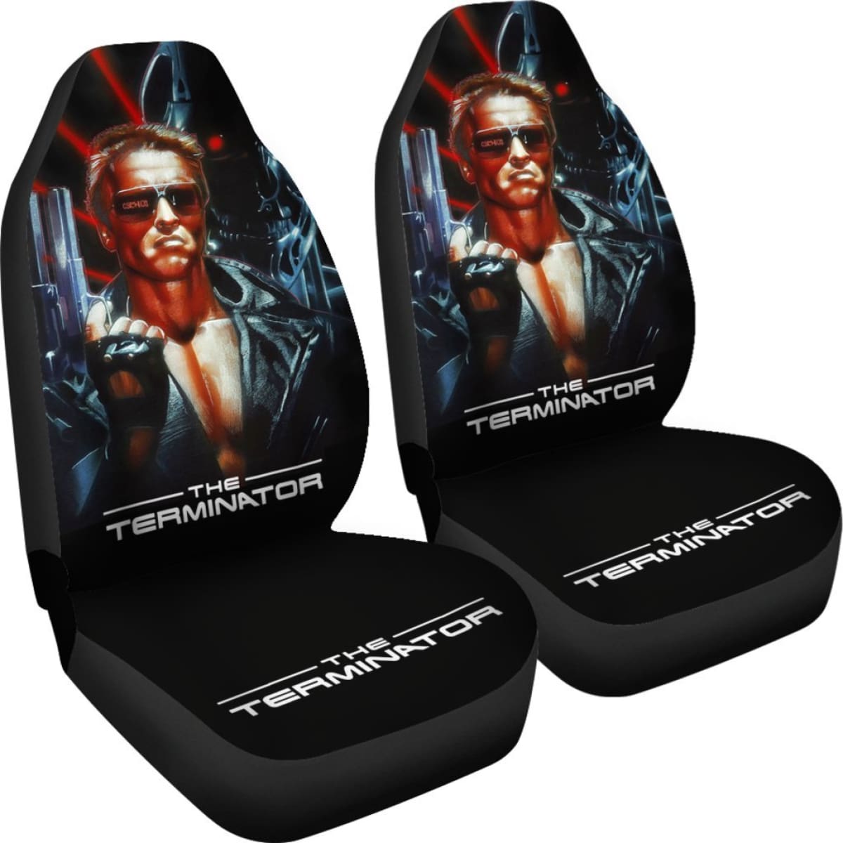 The Terminator Art Car Seat Covers Movie Fan Gift H040620 Universal Fit 225311