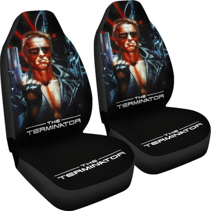 The Terminator Art Car Seat Covers Movie Fan Gift H040620 Universal Fit 225311