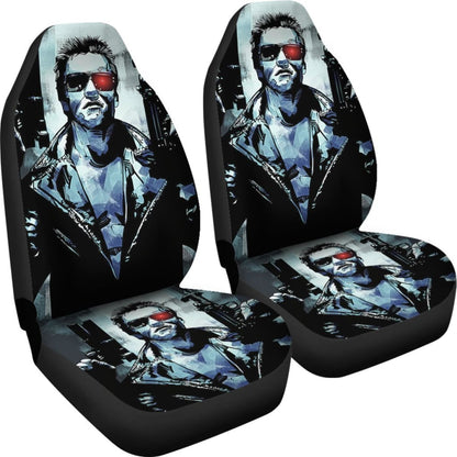 The Terminator Car Seat Covers Movie Fan Gift H040620 Universal Fit 225311