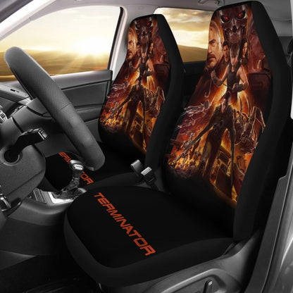 The Terminator Dark Fate Art Car Seat Covers Movie Fan Gift H040620 Universal Fit 225311