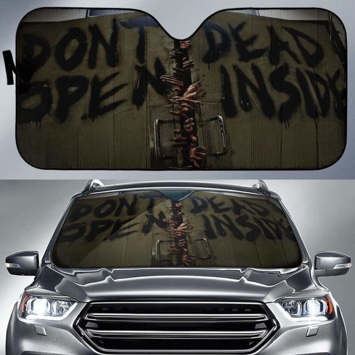 The Walking Dead Car Auto Sun Shade 211626 Universal Fit