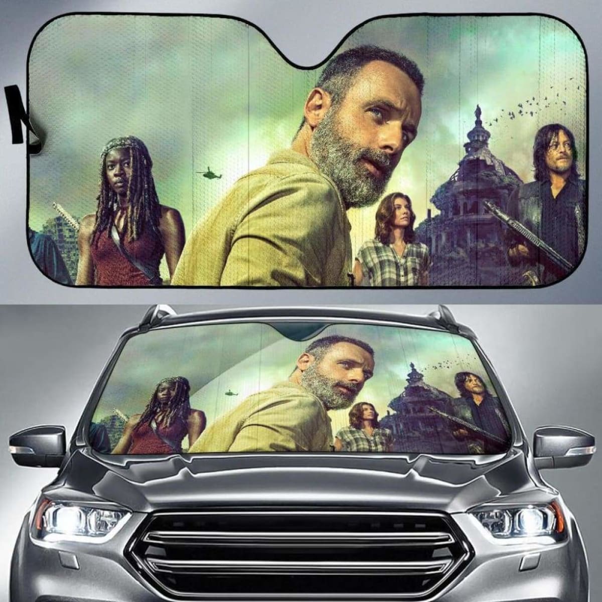 The Walking Dead Car Auto Sun Shade 211626 Universal Fit