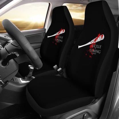 The Walking Dead Lucille Is Coming Car Seat Covers Universal Fit 225721