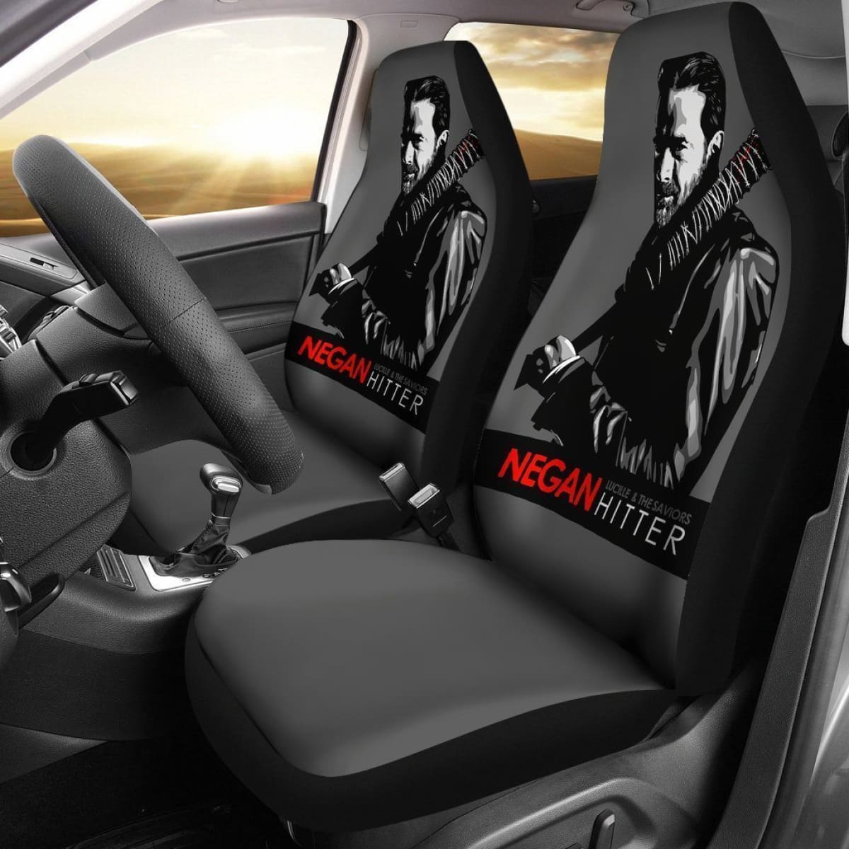 The Walking Dead Negan Hitter Car Seat Covers Universal Fit 225721