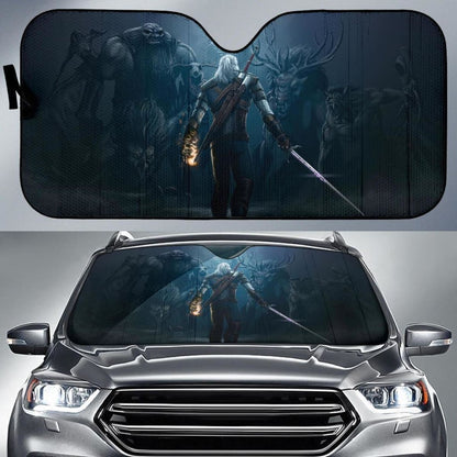 The Witcher Auto Sun Shade Game Nh06 Universal Fit 111204