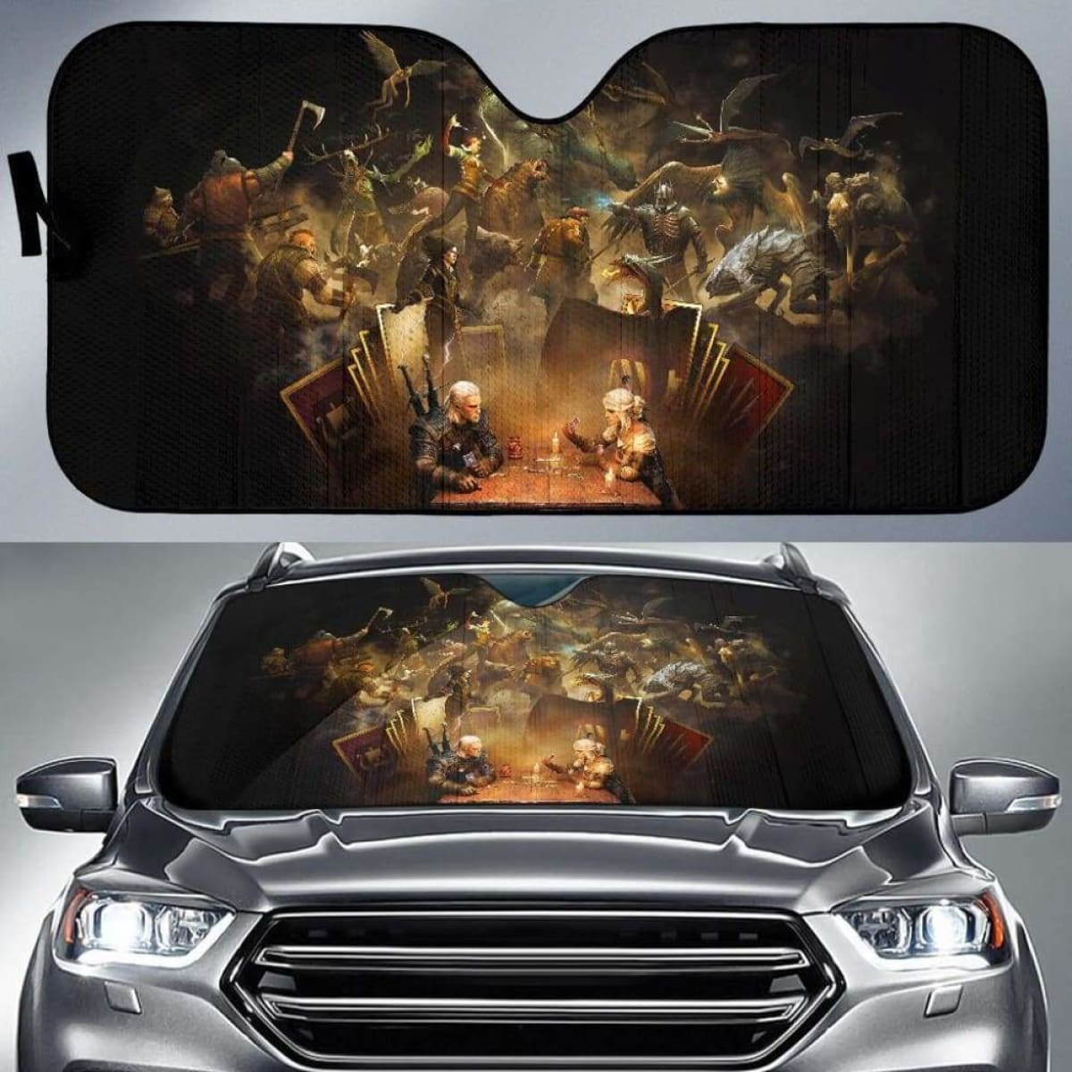 The Witcher 3 Auto Sun Shades 1 918b Universal Fit