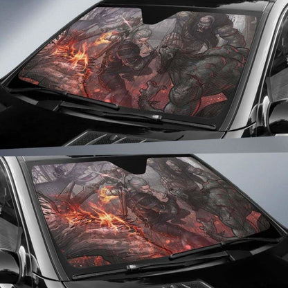 The Witcher 3 Auto Sun Shades 918b Universal Fit