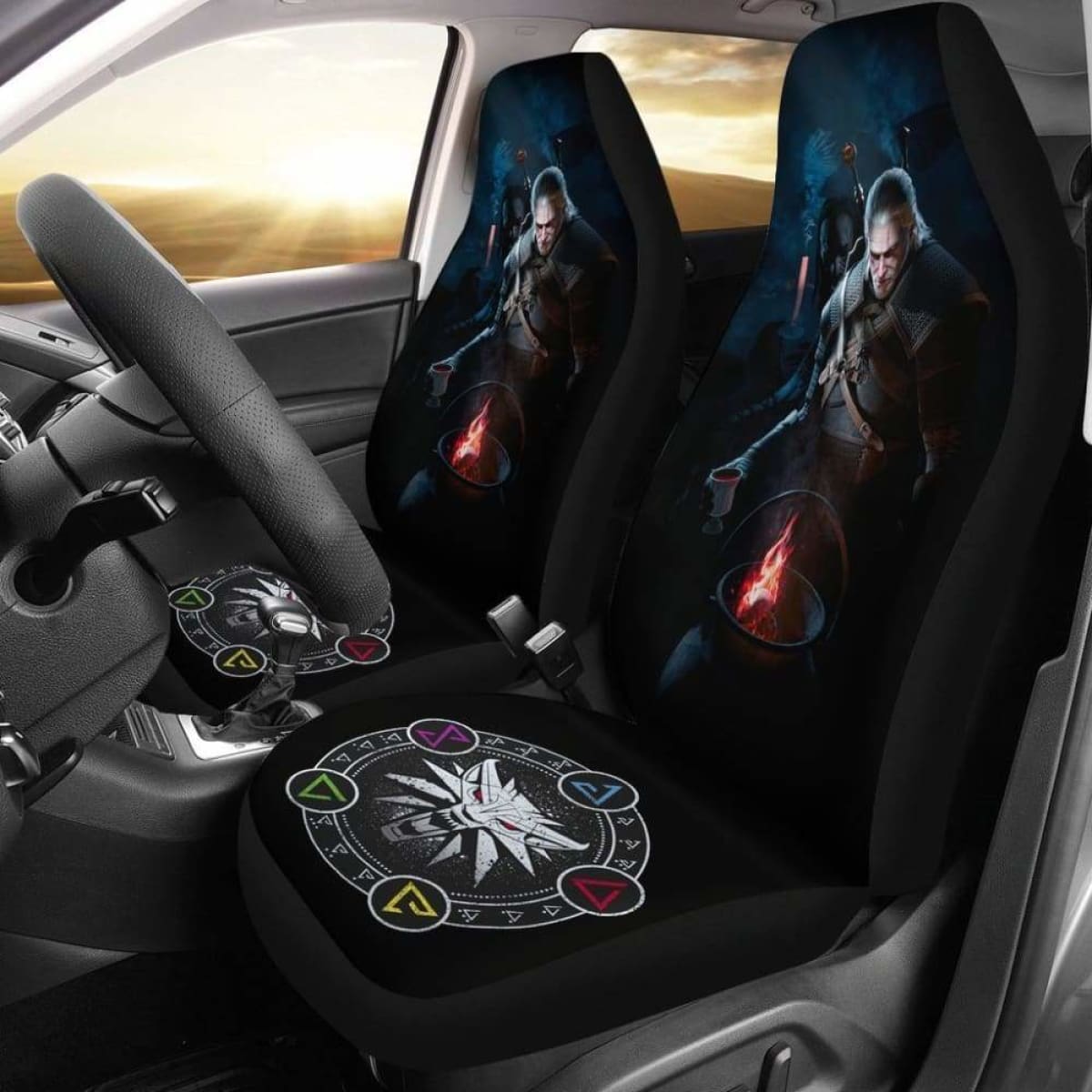 The Witcher 3 Car Seat Covers Universal Fit 051012