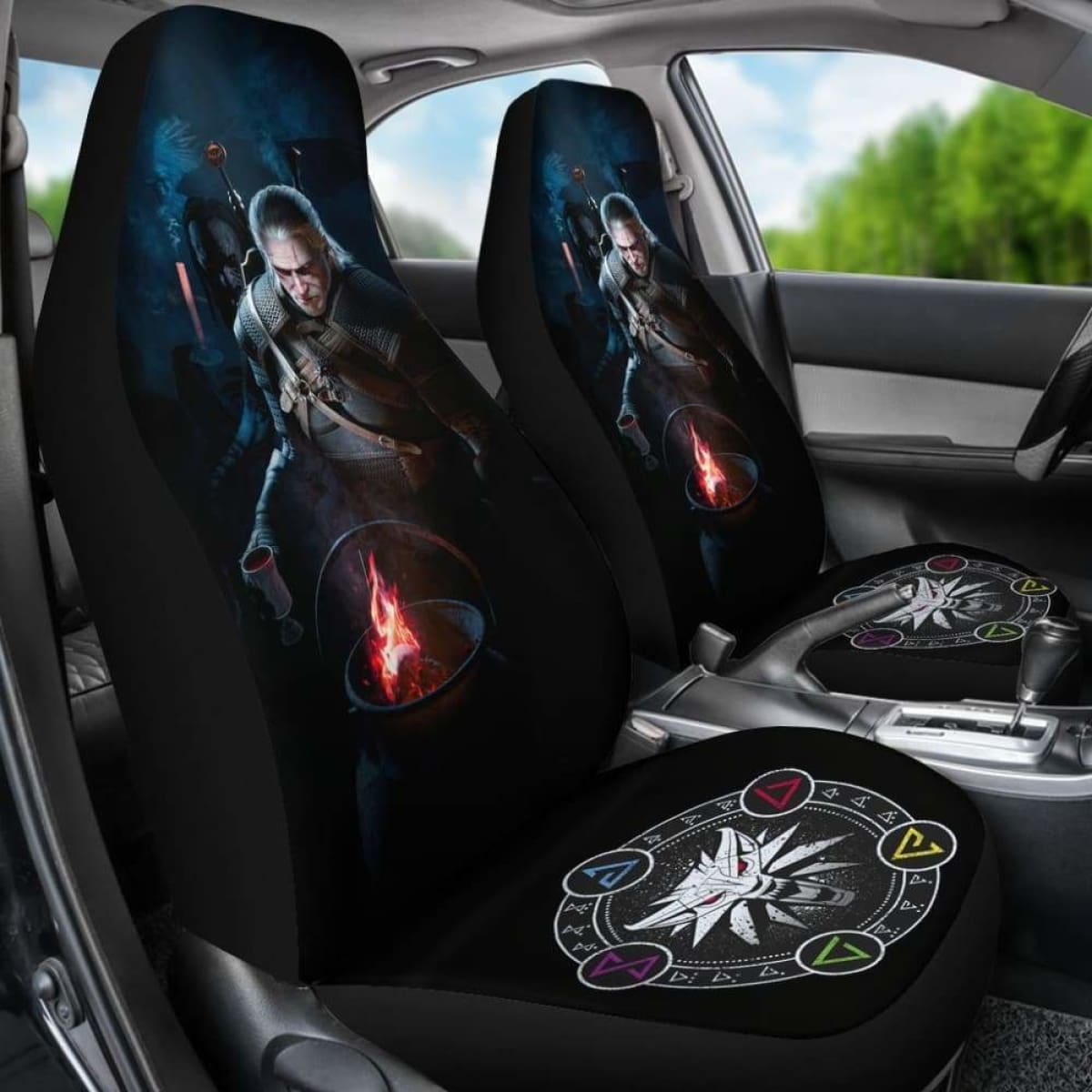 The Witcher 3 Car Seat Covers Universal Fit 051012