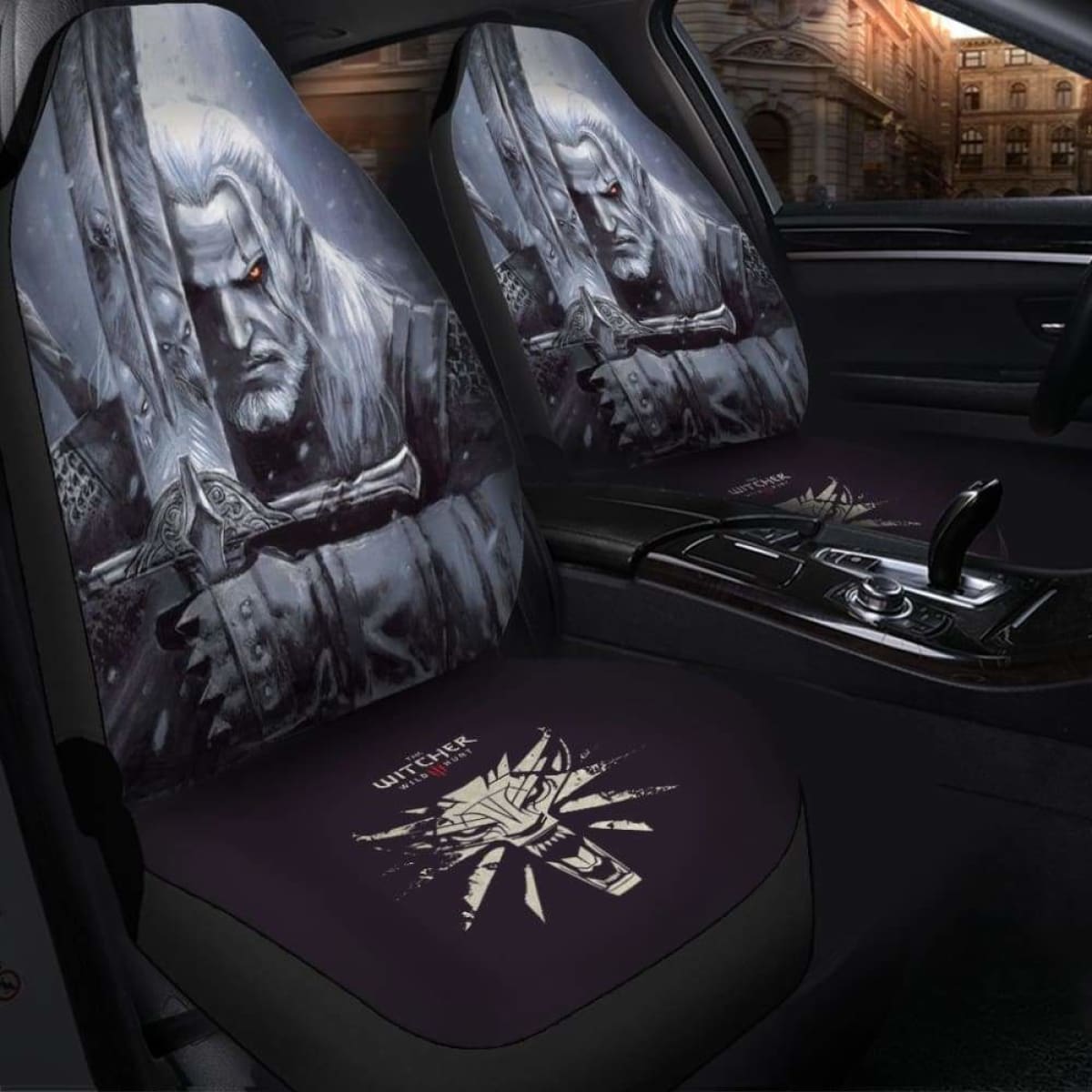 The Witcher 3 Dark Car Seat Covers Universal Fit 051012