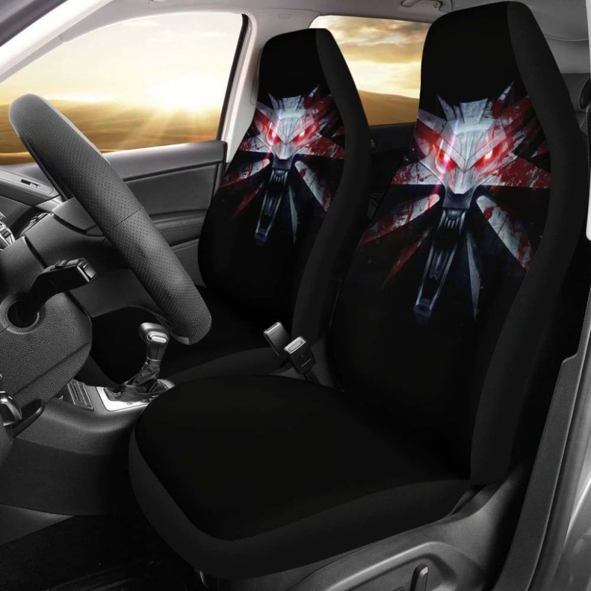 The Witcher Emblem 1 Car Seat Covers Universal Fit 051012
