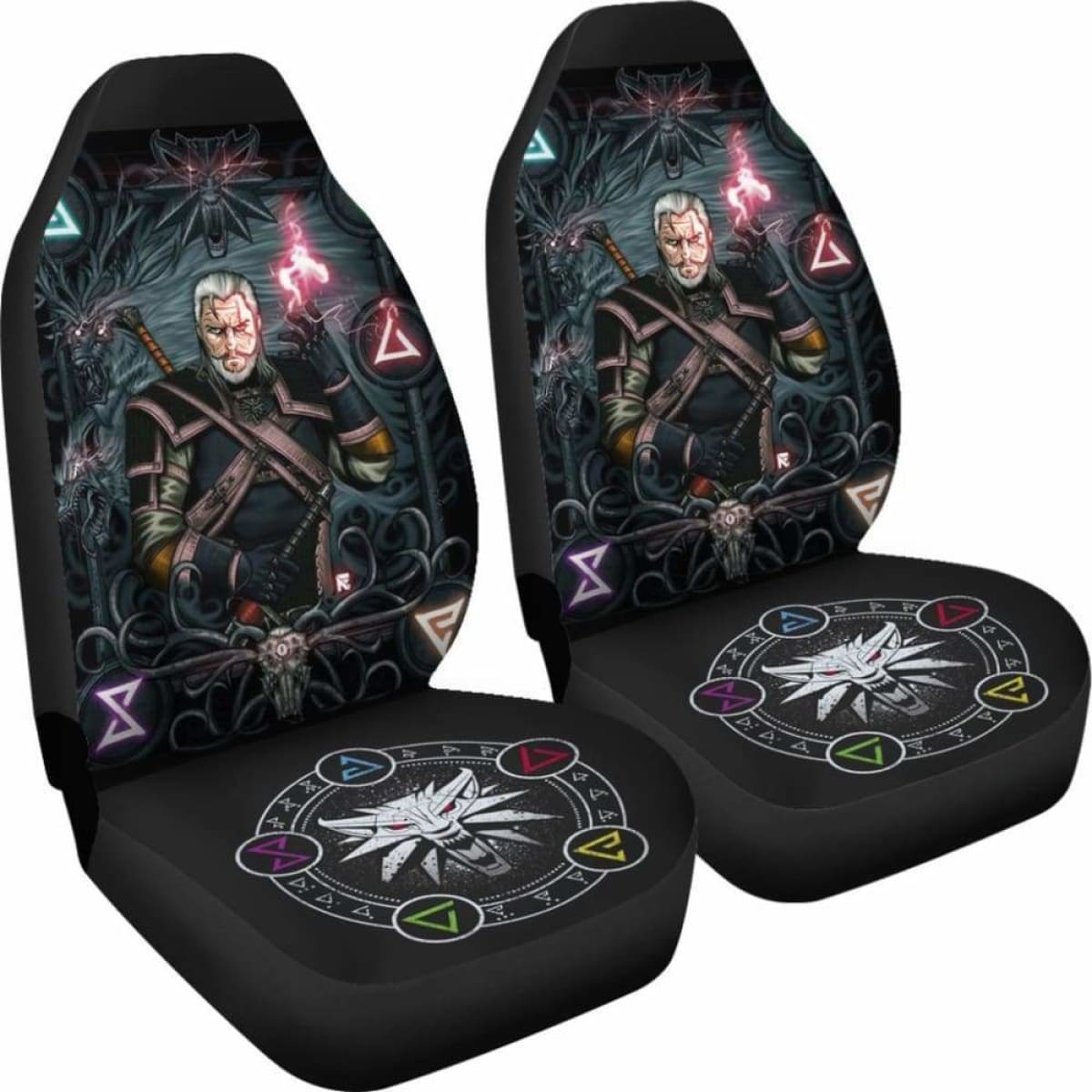 The Witcher Game Car Seat Covers Universal Fit 051012