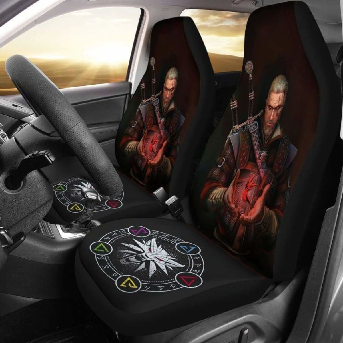 The Witcher Hunt Car Seat Covers Universal Fit 051012