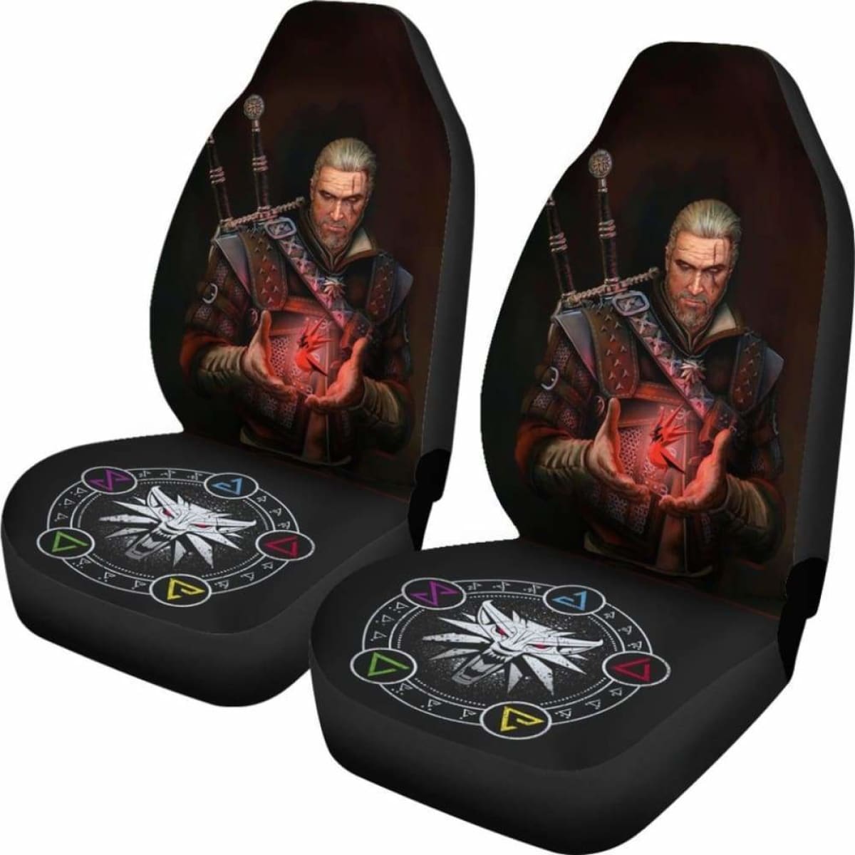 The Witcher Hunt Car Seat Covers Universal Fit 051012