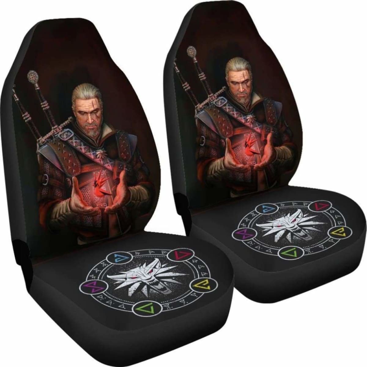 The Witcher Hunt Car Seat Covers Universal Fit 051012