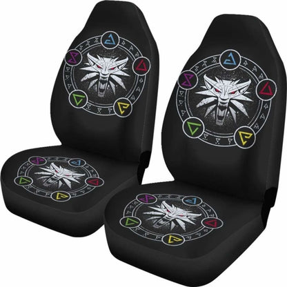 The Witcher Logo Emblem Car Seat Covers Universal Fit 051012