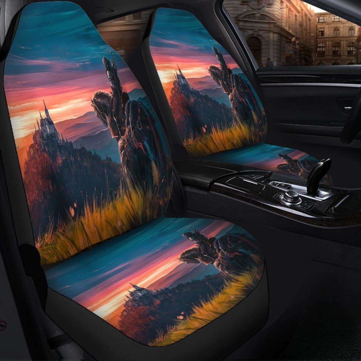 The Witcher Movie Sun Set Seat Covers Amazing Best Gift Ideas 2020 Universal Fit 090505
