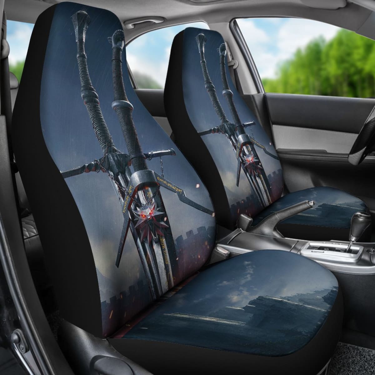 The Witcher Movie Sword Seat Covers Amazing Best Gift Ideas 2020 Universal Fit 090505
