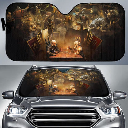 The Witcher Play Card Auto Sun Shade Nh07 Universal Fit 111204