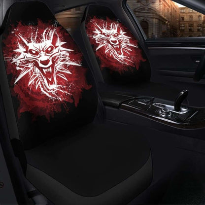 The Witcher Red Wolf Car Seat Covers Universal Fit 051012