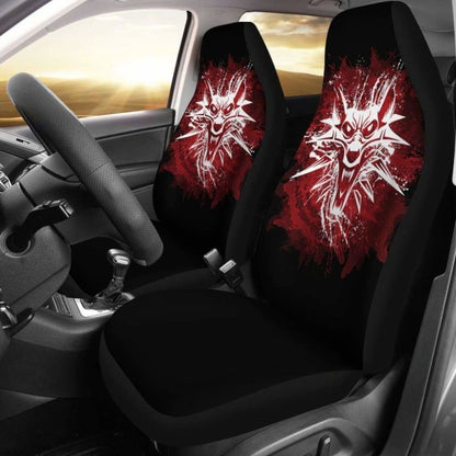 The Witcher Red Wolf Car Seat Covers Universal Fit 051012