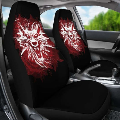 The Witcher Red Wolf Car Seat Covers Universal Fit 051012
