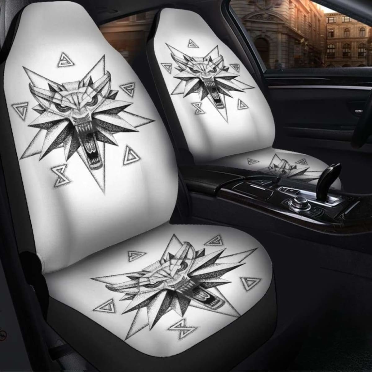 The Witcher Symbol Car Seat Covers Universal Fit 051012