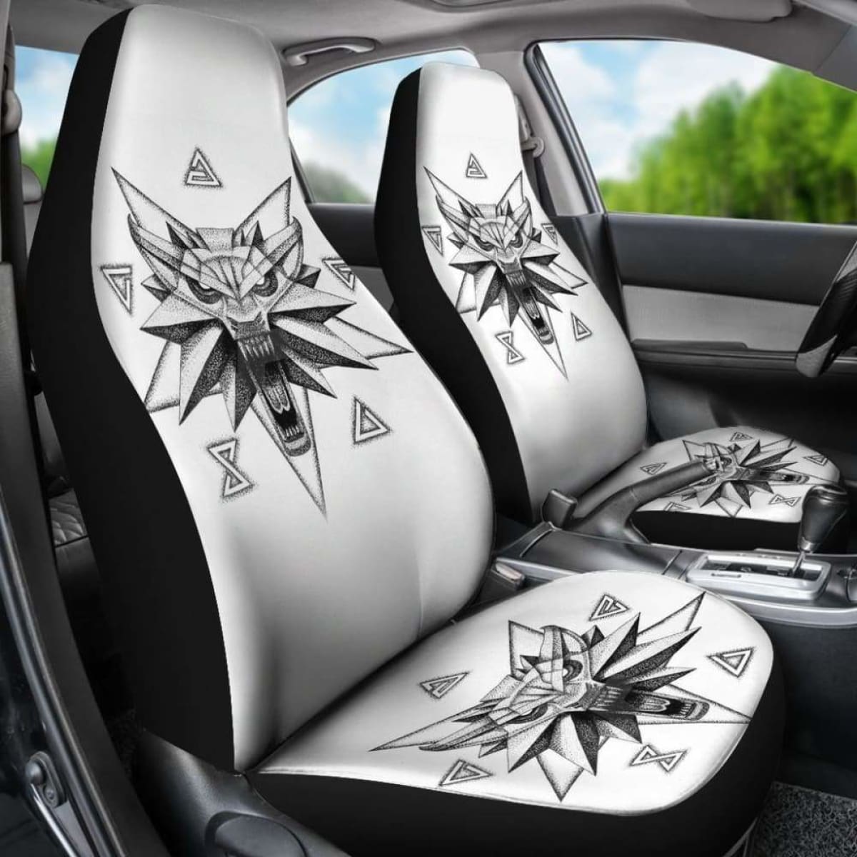 The Witcher Symbol Car Seat Covers Universal Fit 051012