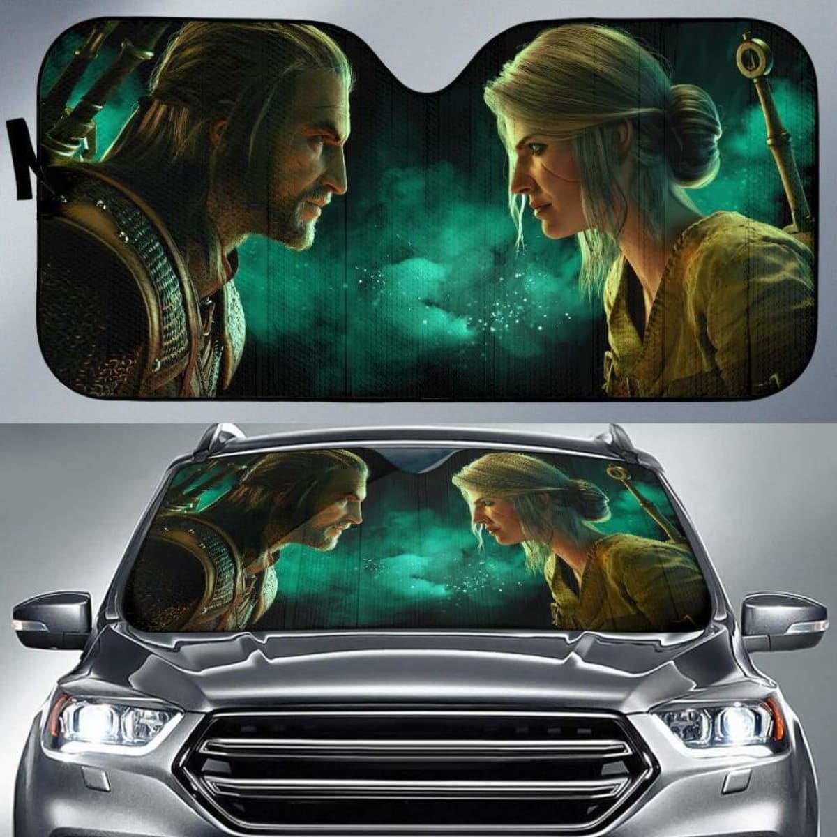 The Witcher 3 Wild Hunt Auto Sun Shades 918b Universal Fit
