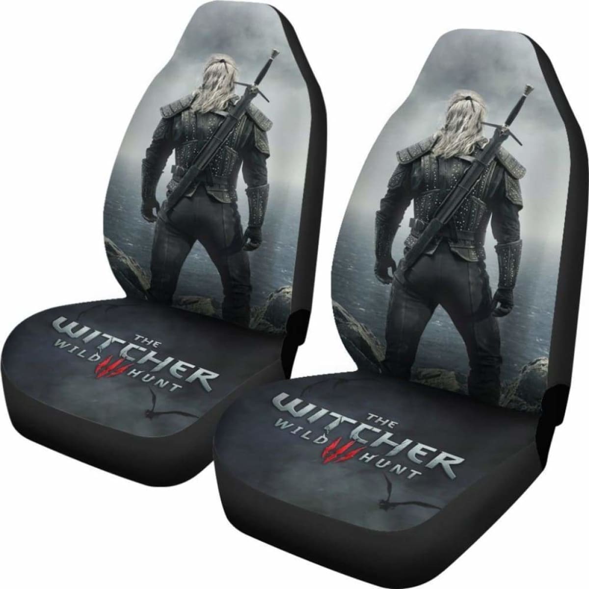 The Witcher 3: Wild Hunt Car Seat Covers Geralt Gaming 3D Universal Fit 051012