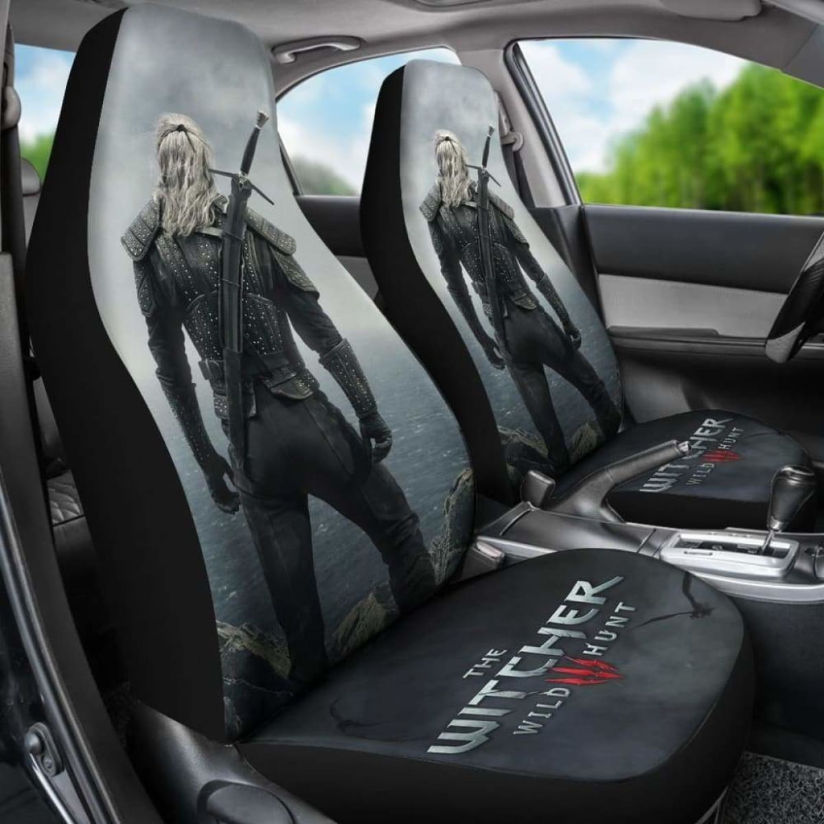 The Witcher 3: Wild Hunt Car Seat Covers Geralt Gaming 3D Universal Fit 051012