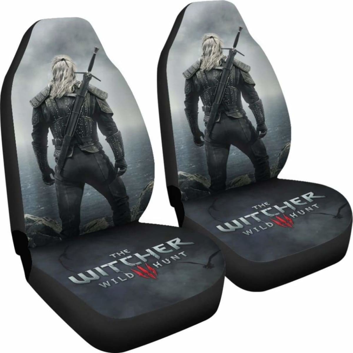 The Witcher 3: Wild Hunt Car Seat Covers Geralt Gaming 3D Universal Fit 051012