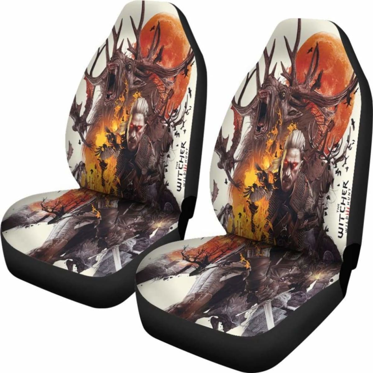 The Witcher 3 Wild Hunt Car Seat Covers Universal Fit 051012