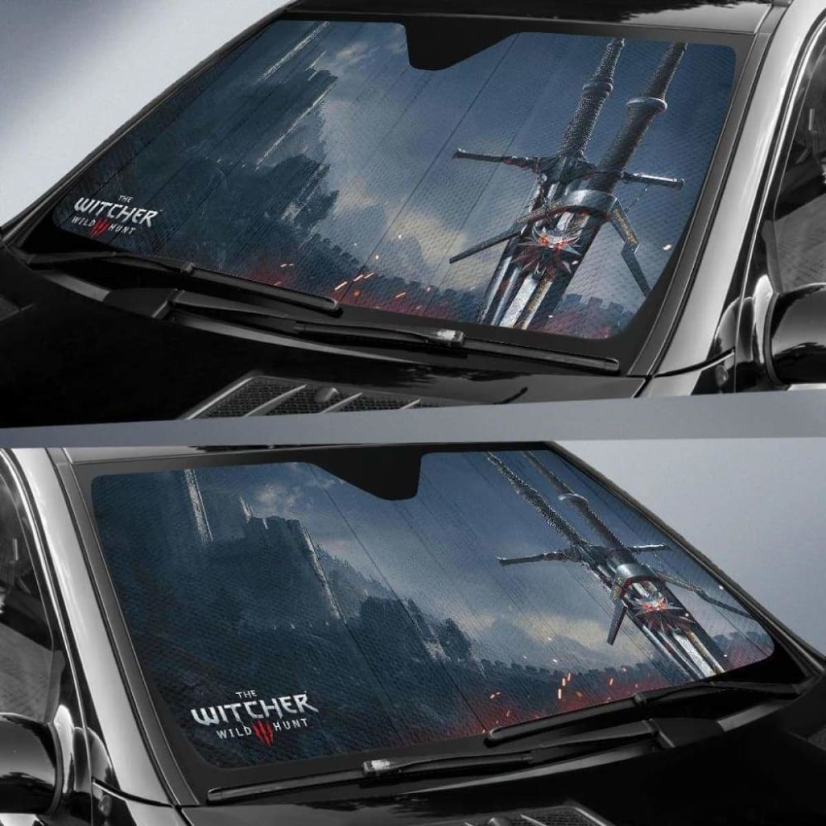 The Witcher 3: Wild Hunt Car Sun Shades Game Fan Gift Universal Fit 051012