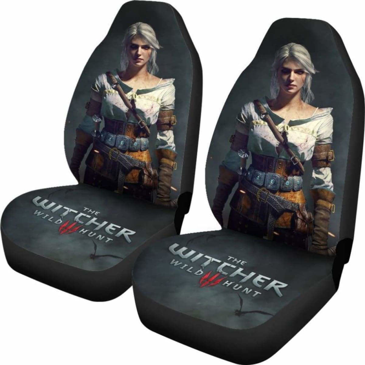 The Witcher 3: Wild Hunt Ciri Game Fan Gift Car Seat Covers Universal Fit 051012
