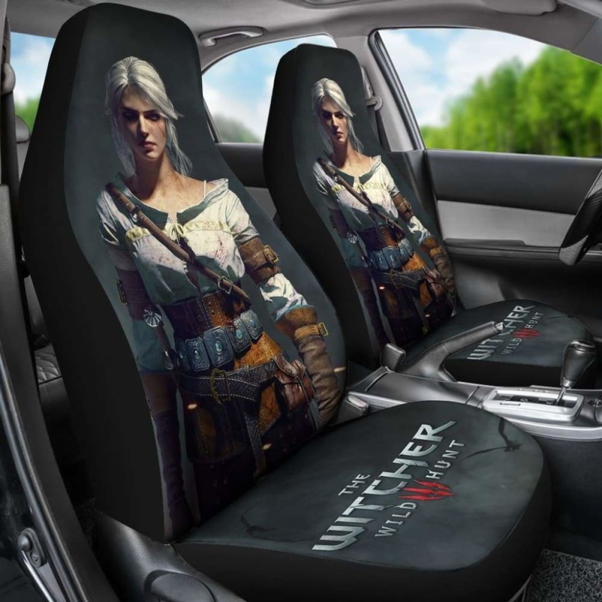 The Witcher 3: Wild Hunt Ciri Game Fan Gift Car Seat Covers Universal Fit 051012