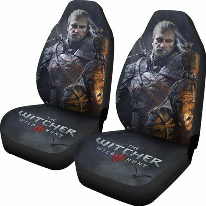 The Witcher 3: Wild Hunt Geralt Car Seat Covers Gaming 3D Universal Fit 051012