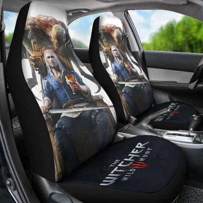 The Witcher 3: Wild Hunt Geralt Game Fan Gift Car Seat Covers Universal Fit 051012