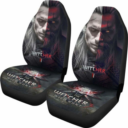 The Witcher 3: Wild Hunt  Geralt Gaming 3D Car Seat Covers Universal Fit 051012