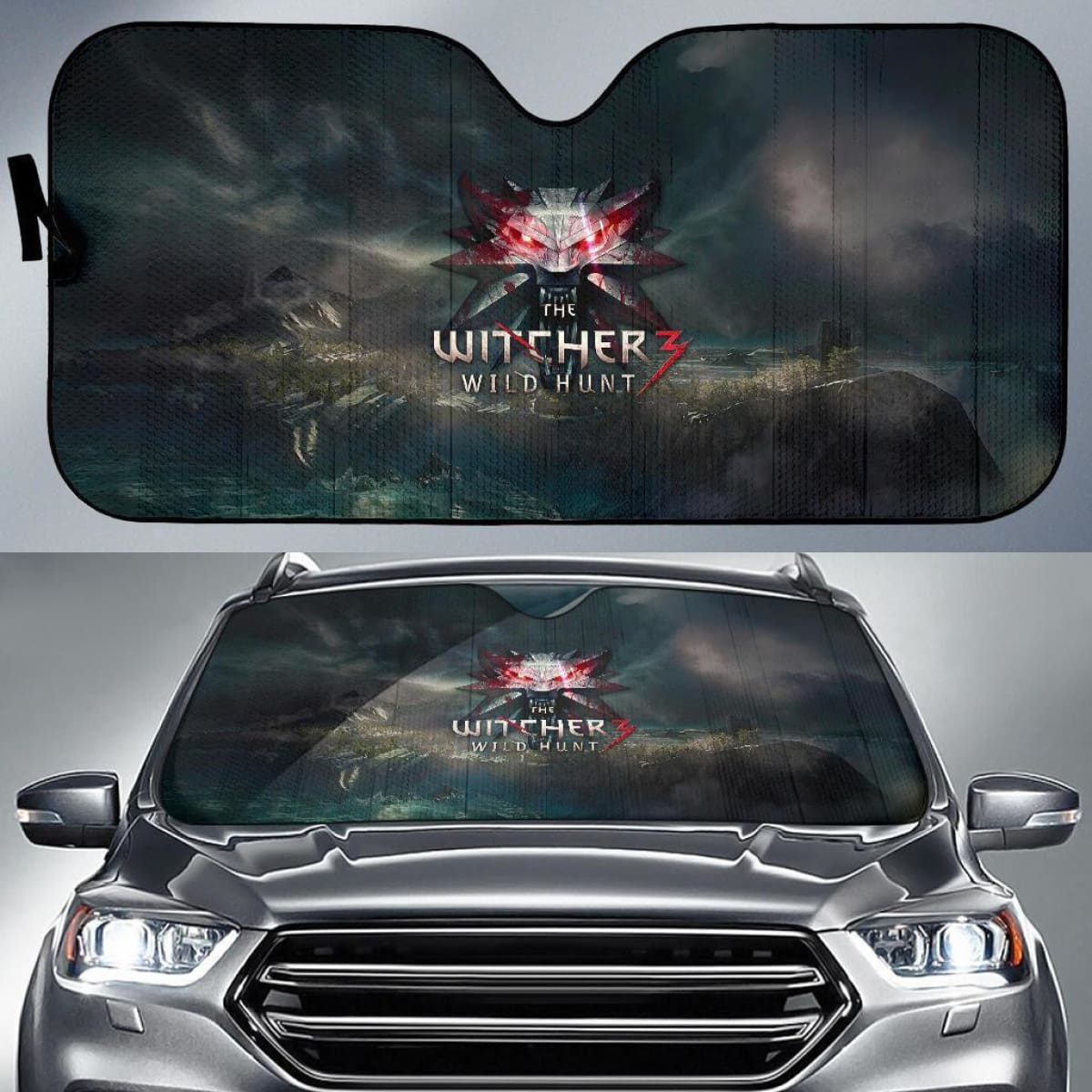 The Witcher Wild Hunt Symbol Auto Sun Shade Nh06 Universal Fit 111204