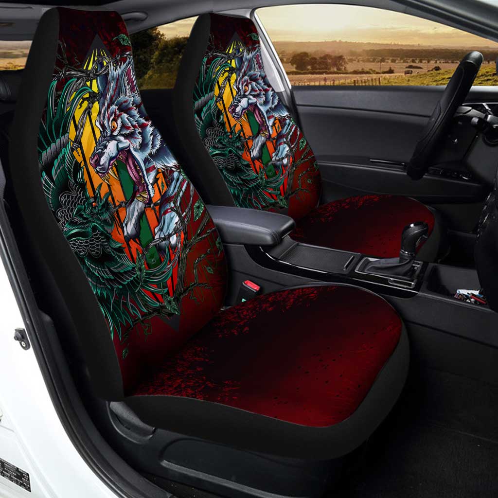 The Wolf And The Crow Car Seat Covers Set Of 2