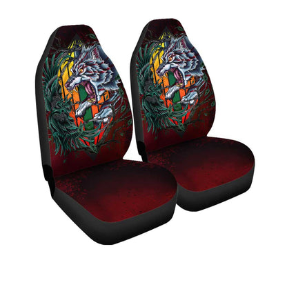 The Wolf And The Crow Car Seat Covers Set Of 2