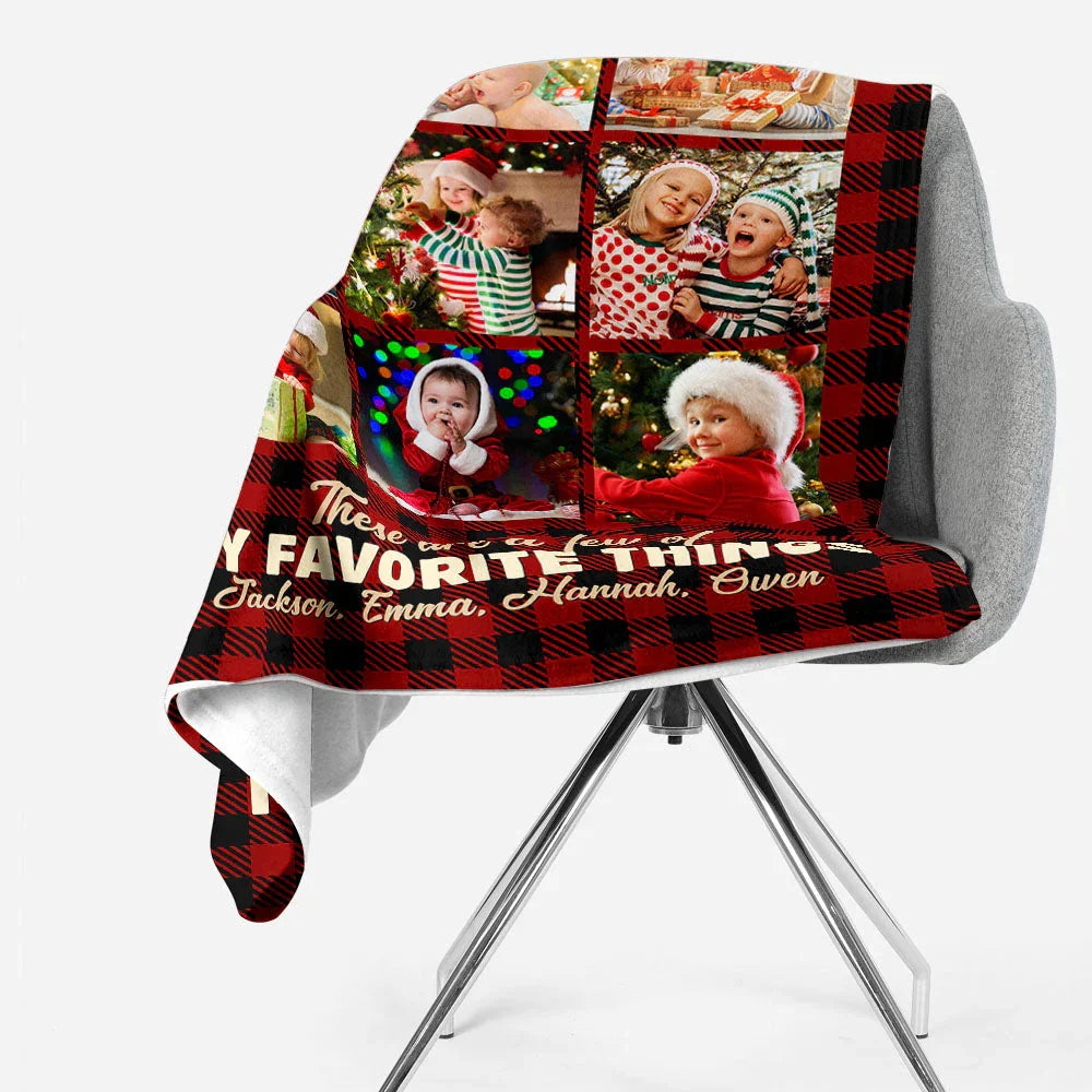 These Are A Few Of My Favorite Things - Personalized Photo Blanket